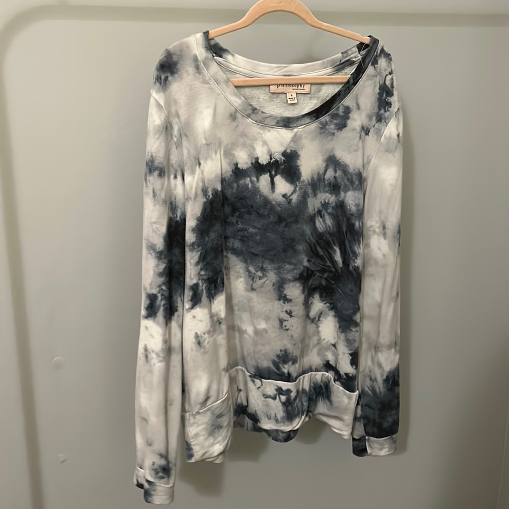 Philosophy tie-dye sweater